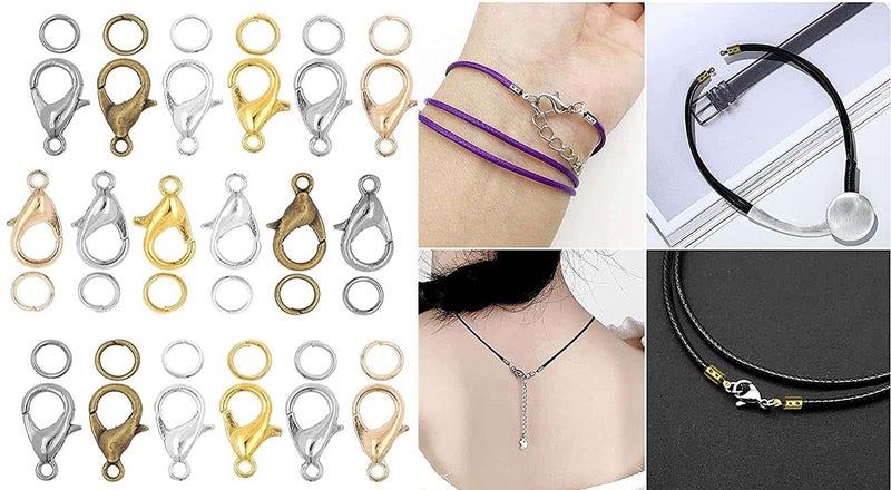 DIY Crafts DIY Crafts 34Inside Width Pack Of 45 Pcs Gold Keychain Hooks with D Rings Include Lanyard Clips and D Rings for KeychainPurse Hardware Lanyard and Sewing Projects - Image 4