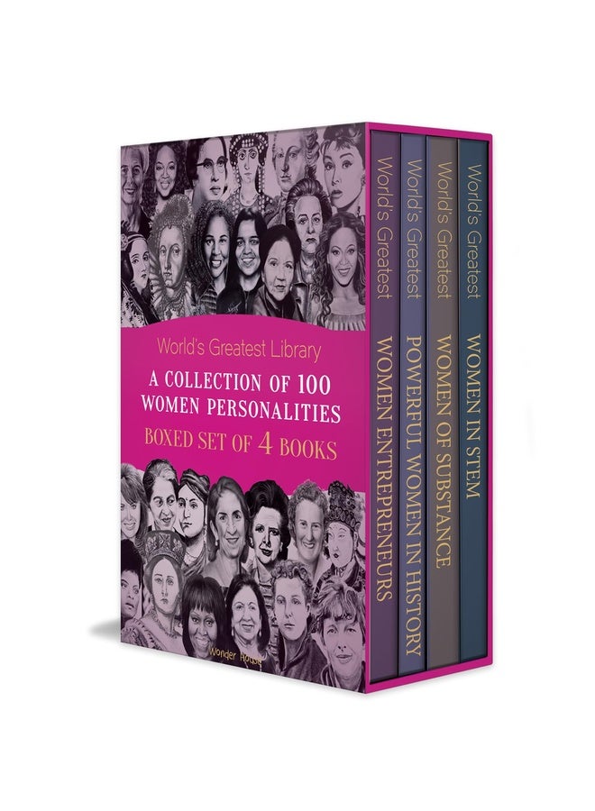 World’s Greatest Library- A Collection of 100 Women Personalities (Boxed Set of 4 books)