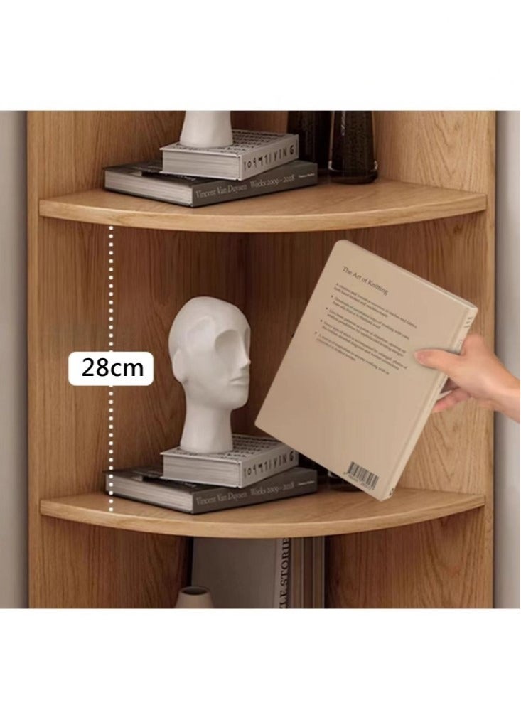 Kutis 5-Tier Storage Rack Display Stand Storage Shelves Living Room Storage Shelf Bedroom Shelving MDF 40x40x170 cm - Image 2