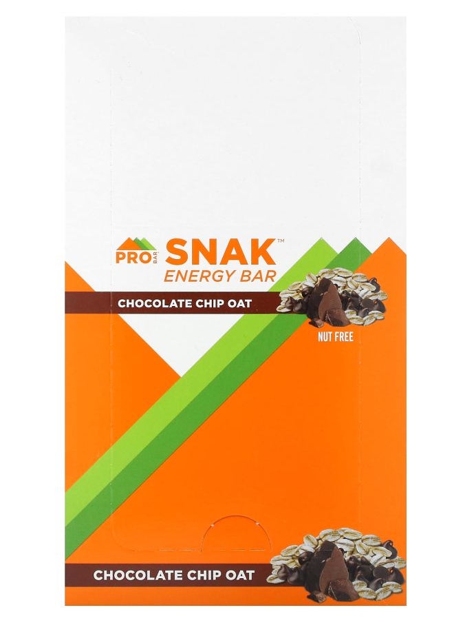 PROBAR Snak Energy Bar Chocolate Chip Oat 12 Bars 1.6 oz (45 g) Each 
