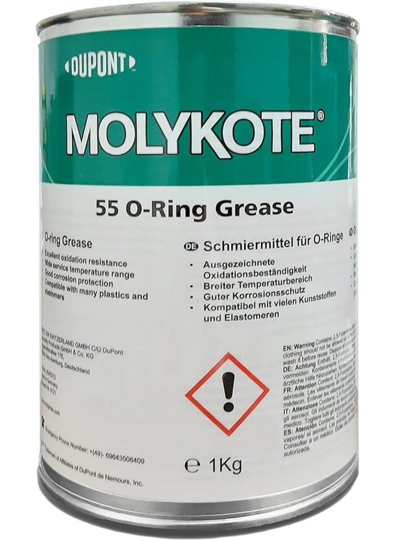 MOLYKOTE 55 Silicone Grease for O-Rings – 1kg Pack