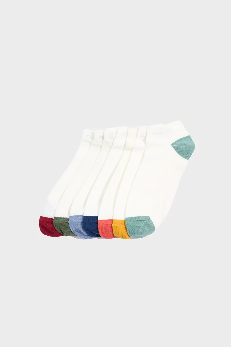 Man 7 Piece Short Cotton Socks