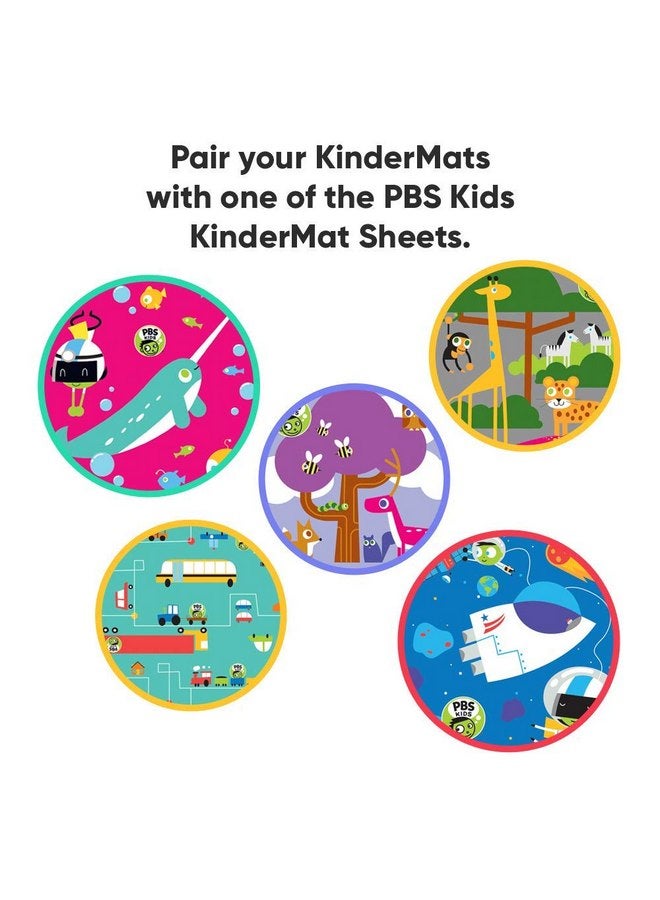 KinderMat, Jr. Daydreamer 2" Thick Rest Mat, 4-Section Rest Mat, 44" x 19" x 2", Blue/Teal, Great for School, Daycare, Travel, and Home, Made in The USA - Image 4