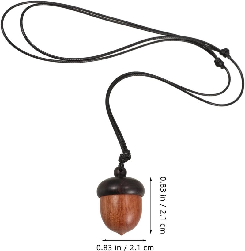 Mini Sealing Acorn Shape Portable Medicine Holder with Lanyard, Moisture-Proof Travel Pill Organizer Case for Daily Vitamins and Tablets - Image 2