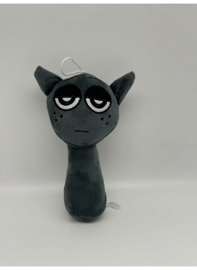 null - Sprunki Game Character Doll Plush Toy Wenda Sprunki Cartoon Doll Pillow-Color:20cm60g Rhythm Box-black-Height:Bulk - Image 1