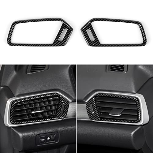BRMYL Side Air Vent AC Outlet Cover Decals for 2018 2019 2020 2021 2022 Honda Accord 10th Gen Accessories ABS Carbon Fiber Interior Stickers - Image 1