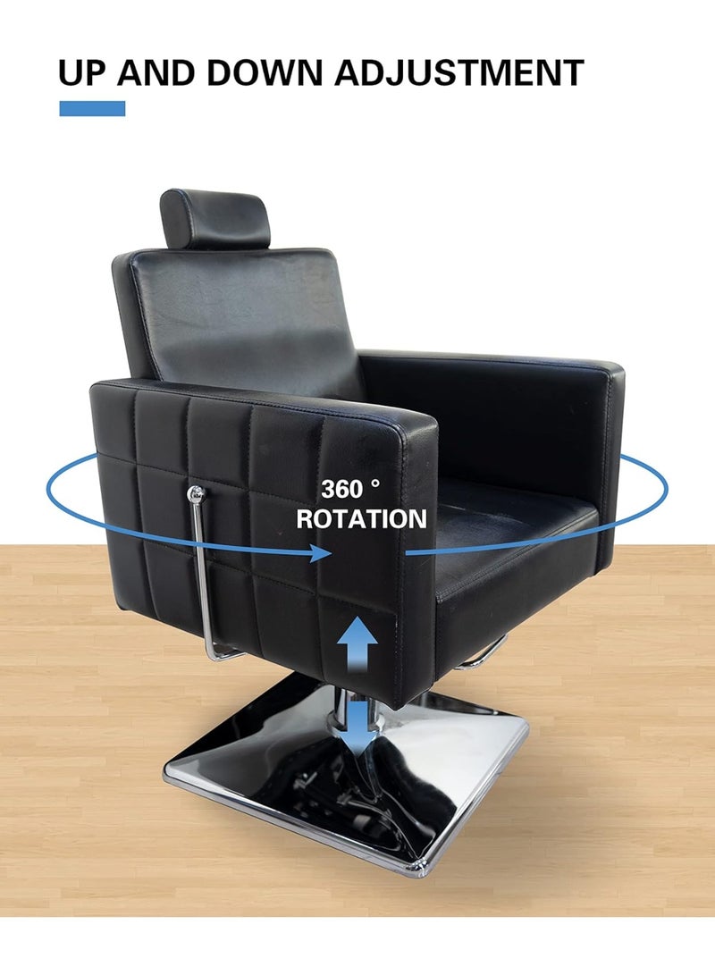 Meishida Professional Barber Chair, Hydraulic Hair Cutting Chair, Swivel Chairs for Salon, Spa, and Barbershop  - Image 4