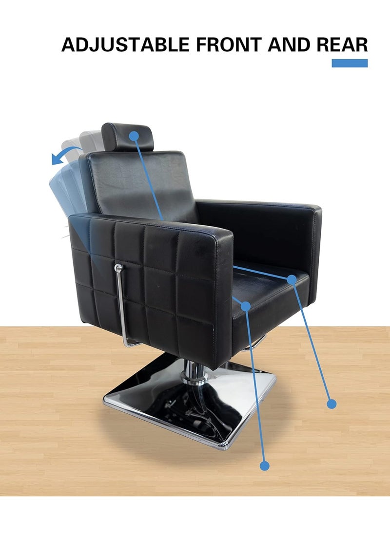 Meishida Professional Barber Chair, Hydraulic Hair Cutting Chair, Swivel Chairs for Salon, Spa, and Barbershop  - Image 2