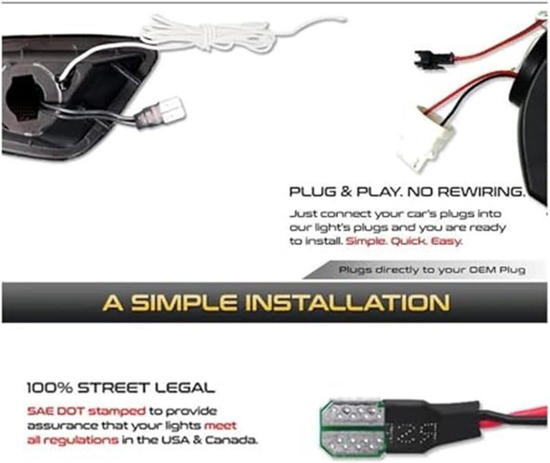 Wivplex LED Turn Signal Light Kit for Jeep Wrangler - Image 3