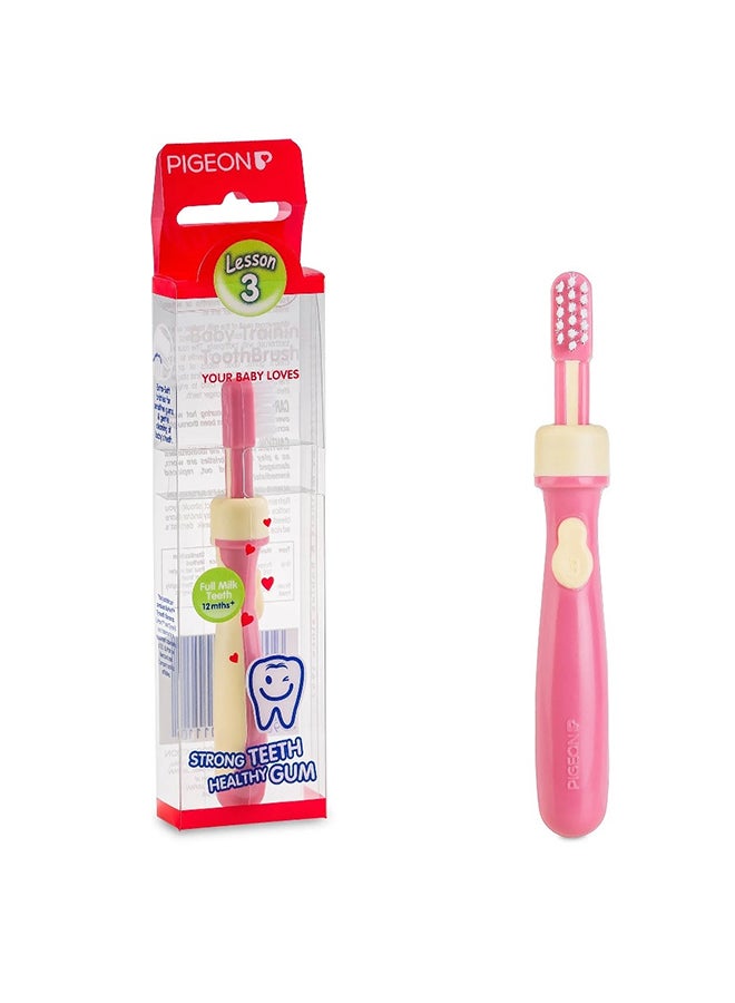 pigeon Baby Training Toothbrush Lesson Pink Best Price