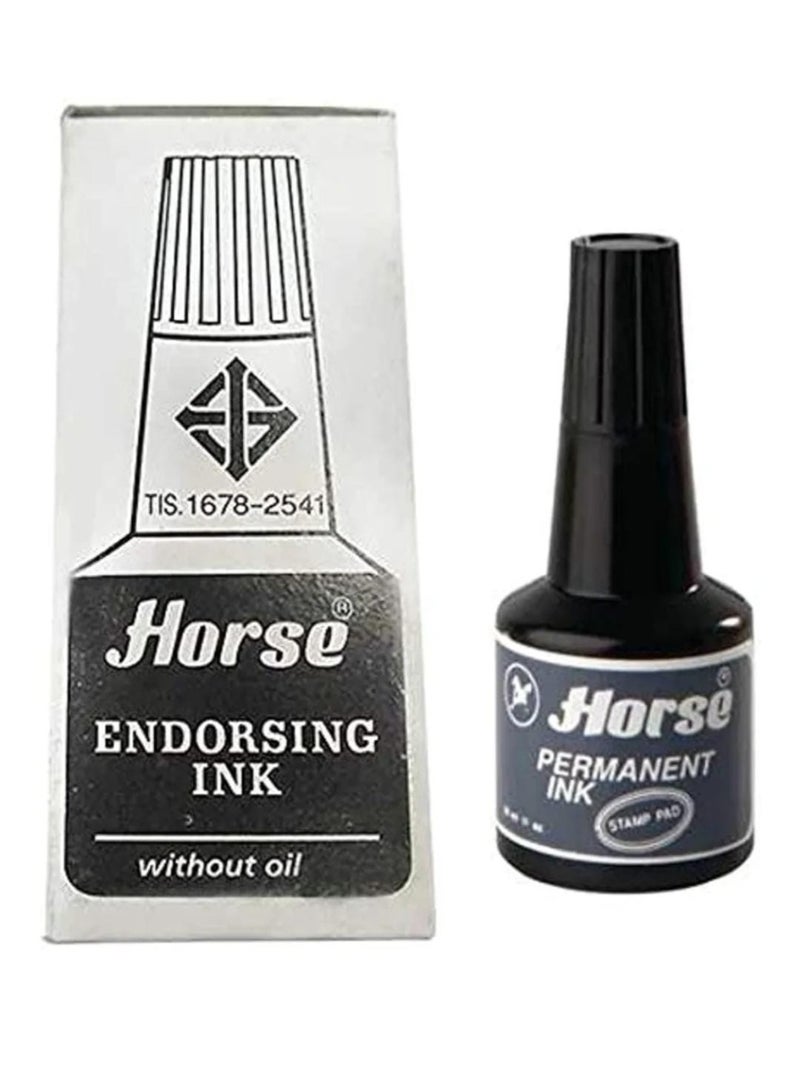 Horse Black ink bottle
