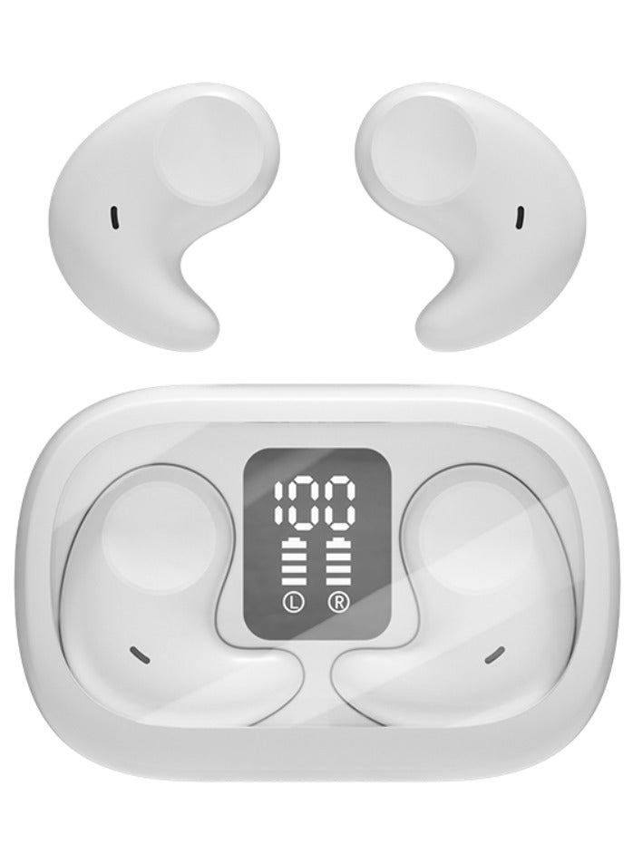 caijin Wireless Earbuds Bluetooth Headphones with Wireless Charging Case 4H Playback LED Display in Ear Earphones Waterproof Ear buds Built in Mic Stereo Bass for iPhone Samsung Android Sport Workout Gym TV - Image 1