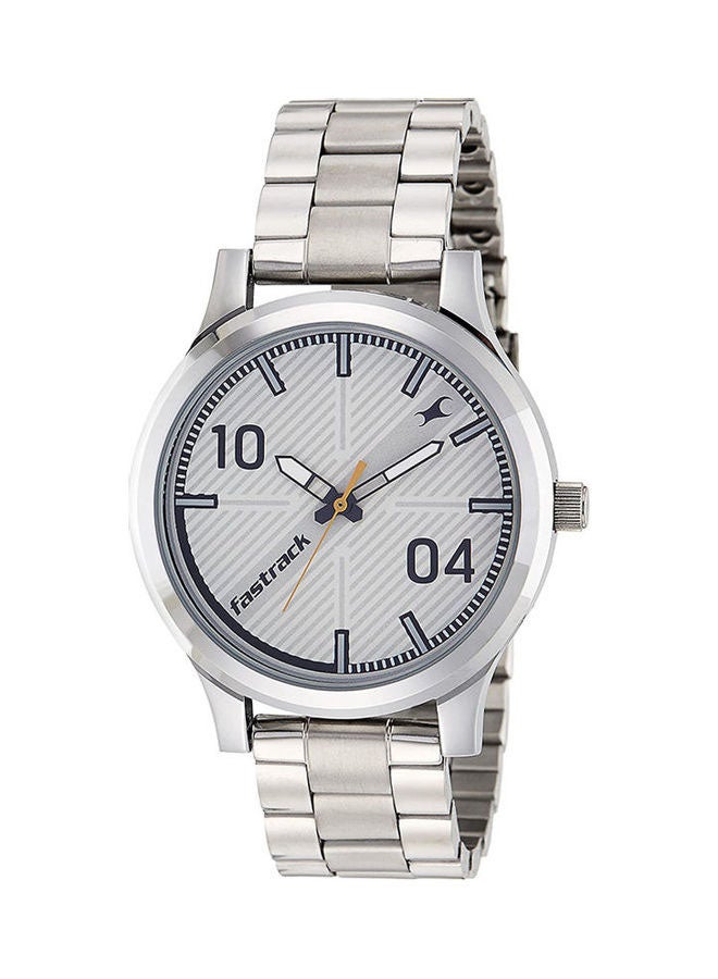 fastrack Men FUNDAMENTALS BROWN DIAL STAINLESS STEEL STRAP WATCH - Image 1