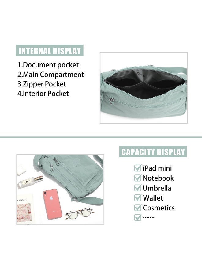 Crossbody Bags for Women Waterproof Tote Bag Casual Nylon Purse Handbag Lightweight Messenger Bag - Image 5