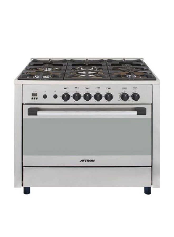 أفترون موقد طبخ يعمل بالغاز بعدد 6 عيون AFGR9060FESD فضي - Image 1