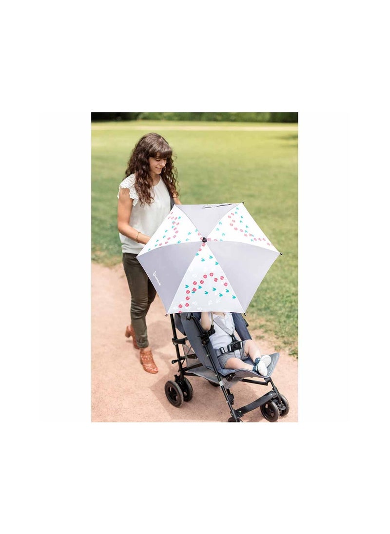 babymoov - Universal Fit Anti-UV Stroller Umbrella - Grey - Image 1