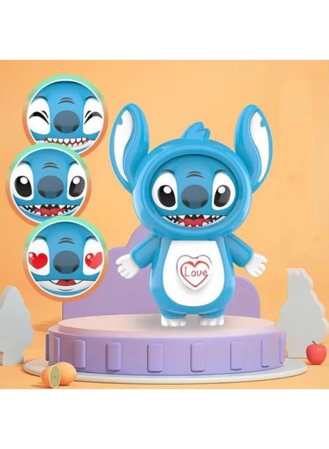 Blue Stitch Shape Medal Toy for Imaginative Play for Kids +3 - Multi Colour - Image 1