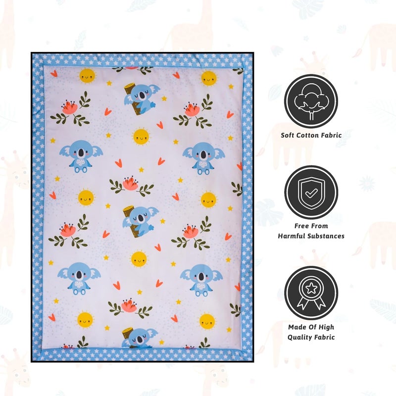 HIPPOMUS HIPPOMUS Cotton New Born Baby Koala & Dog Patch Print Bed Mattress/Godadi Soft and Comfortable for 0-6 Months Babies - Set of 2 - Image 3