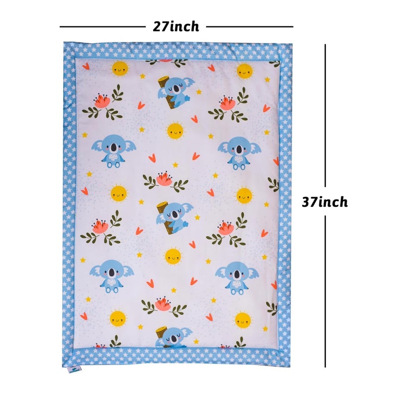 HIPPOMUS HIPPOMUS Cotton New Born Baby Koala & Dog Patch Print Bed Mattress/Godadi Soft and Comfortable for 0-6 Months Babies - Set of 2 - Image 4