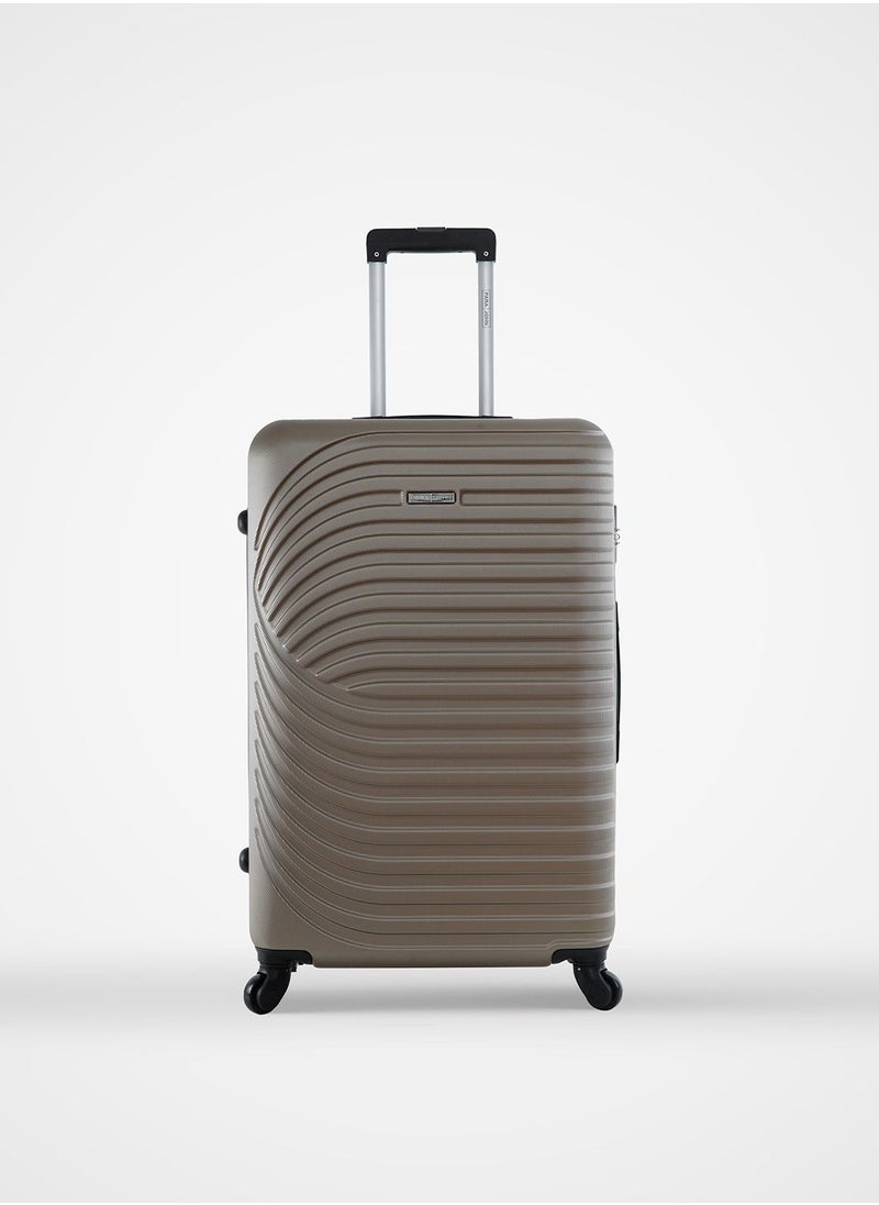 PARAJOHN - Sparkle Cabin Size ABS Hardside Spinner Luggage Trolley 20 Inch Champagne - Image 1