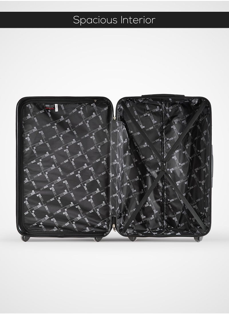 PARAJOHN - Sparkle Cabin Size ABS Hardside Spinner Luggage Trolley 20 Inch Champagne - Image 1
