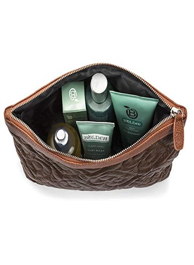 bolden Quilted Beauty Bag - Large Capacity, Water Resistant, and Durable Cosmetic Bag for Travel and Everyday Use - Image 4