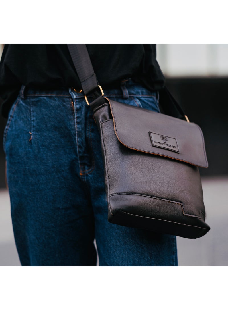 STORYTELLER Build Genuine Vegan Leather Crossbody Sling Bag |Casual Daypack for Business and Casual Wear Shoulder Bag - Image 1