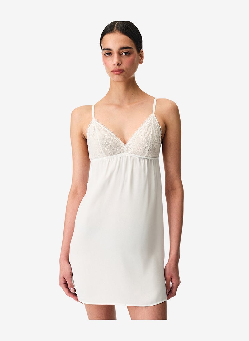 Penti Women Bridal Charming Sleeveless White Night Dress - Image 1