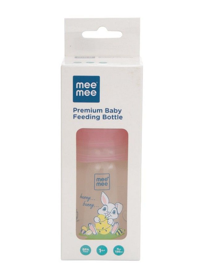 mee mee Premium Baby Feeding Bottle (130 Ml Pink) - Image 5