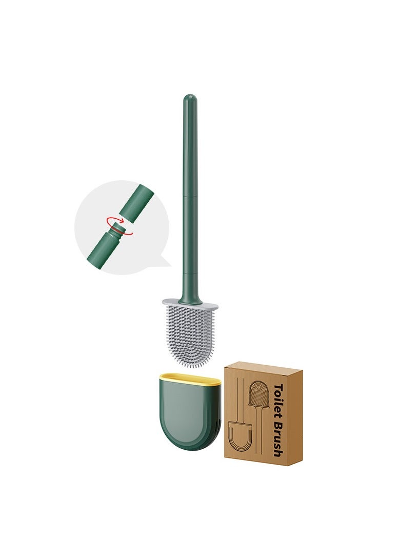 Dreamons Link Revolutionize Your Cleaning Routine with Silicone Bristle Toilet Brush & Holder - Image 1