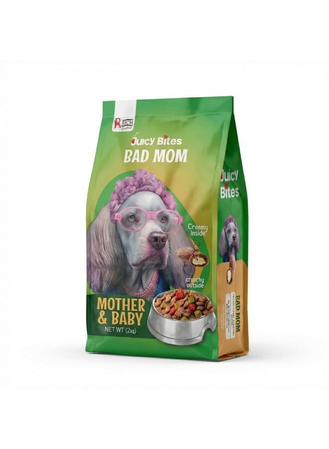 RICH Juicy Bites BadMom - Mother & Baby Dry Dog Food - 2kg - Image 1