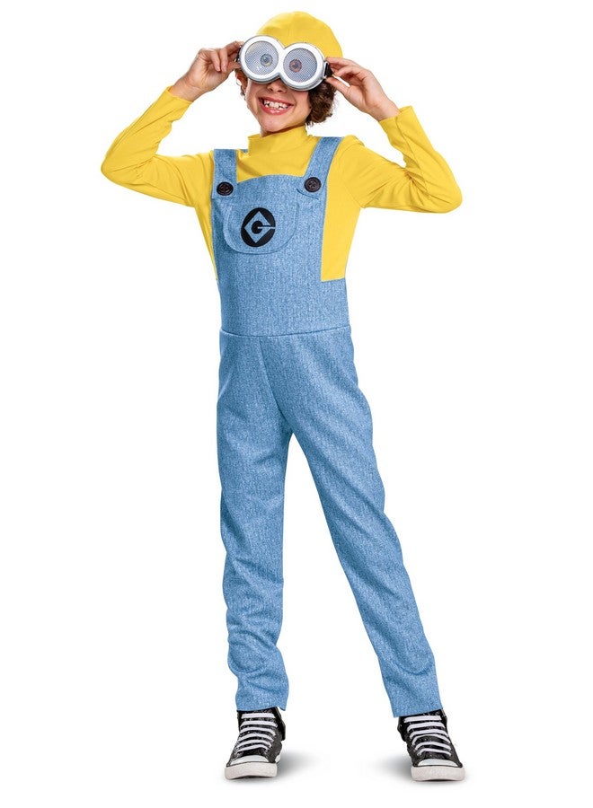 Disguise Bob Minions Costume for Kids, Official Minion Jumpsuit Outfit with Goggles and Hat, Classic Size Small (4-6) Multicolored - Image 4