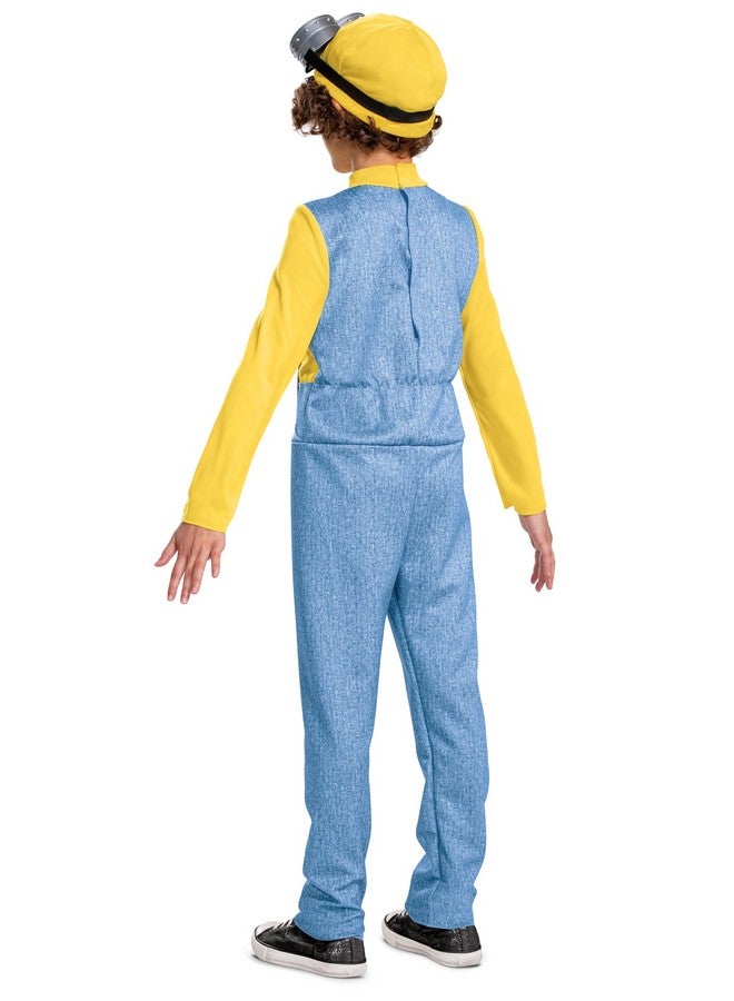 Disguise Bob Minions Costume for Kids, Official Minion Jumpsuit Outfit with Goggles and Hat, Classic Size Small (4-6) Multicolored - Image 2