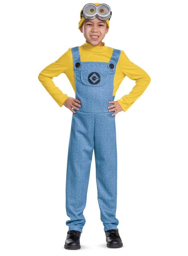 Disguise Bob Minions Costume for Kids, Official Minion Jumpsuit Outfit with Goggles and Hat, Classic Size Small (4-6) Multicolored - Image 3