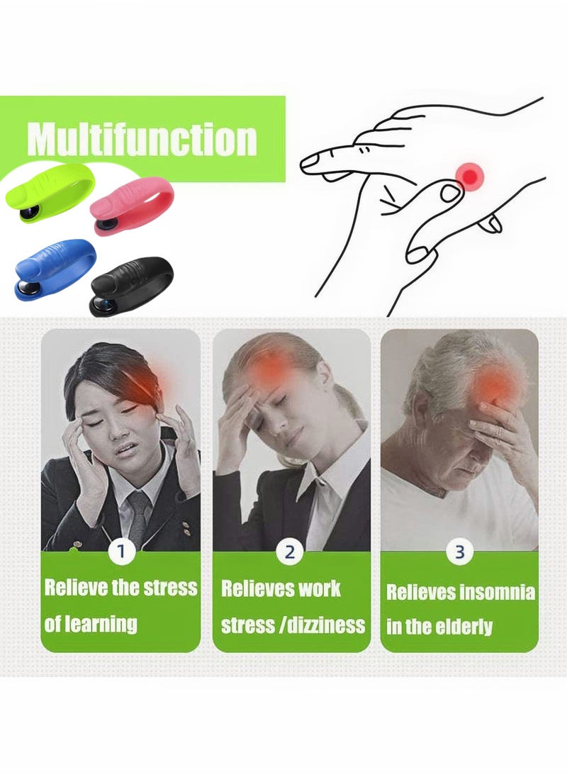 Generic - 4-Pack Palm Pressure Clip - Natural Migraine & Tension Headache Relief Hand Massager for All-Day Comfort - Image 1