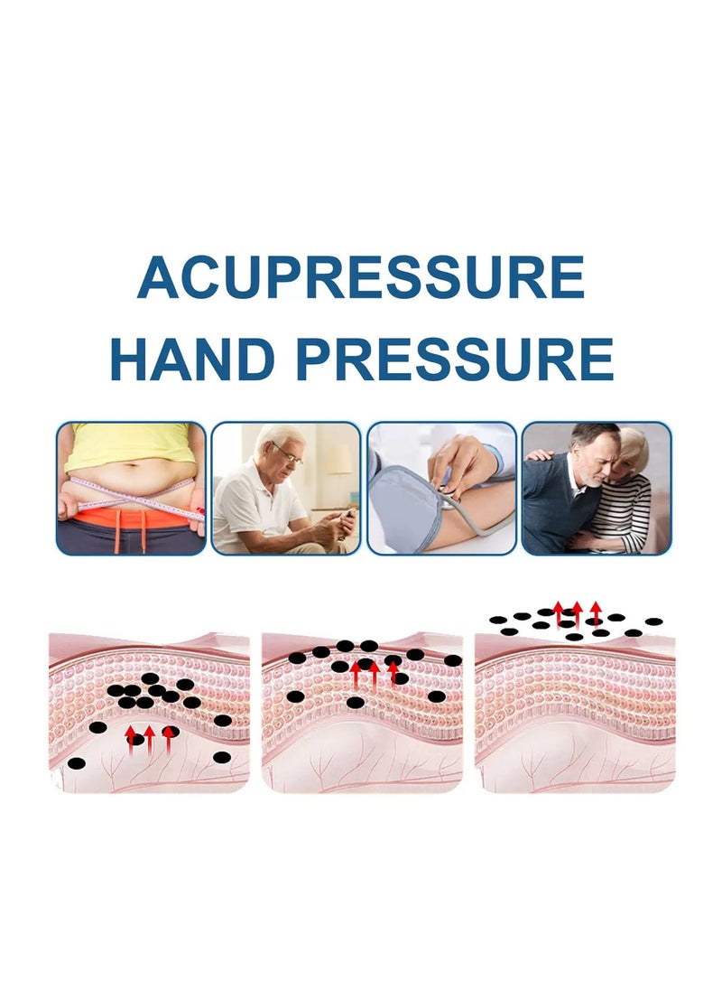 Generic - 4-Pack Palm Pressure Clip - Natural Migraine & Tension Headache Relief Hand Massager for All-Day Comfort - Image 1