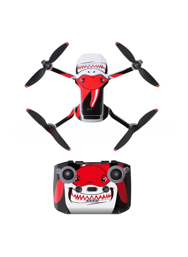 Generic - Mini2 SE PVC Protective Skin Stickers 1-Shark Red - Image 1