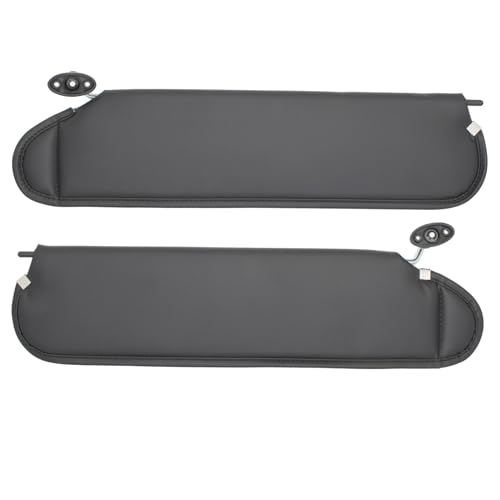 NHILES Left Driver & Right Passenger Sun Visor Compatible with Jeep Wrangler TJ 1997-2002 Sunshade Replacement Number 5EP34 LAZAE 5EP35 LAZAE Color: Black - Image 1