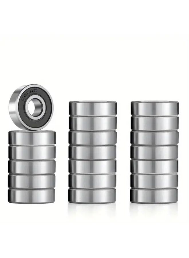 10pcs 608ZZ Ball Bearings 8x22x7mm Carbon Steel Heavy Duty Smooth Rotation - Image 1