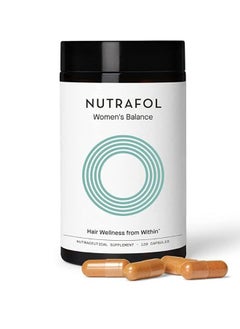 Nutrafol Women’s Balance Menopause Hair Growth Supplement for Visibly Thicker Hair and Scalp Coverage  Supplement 120 Capsules