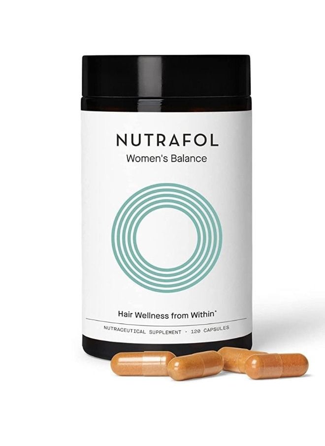 NUTRAFOL - Nutrafol Women’s Balance Menopause Hair Growth Supplement for Visibly Thicker Hair and Scalp Coverage  Supplement 120 Capsules - Image 1