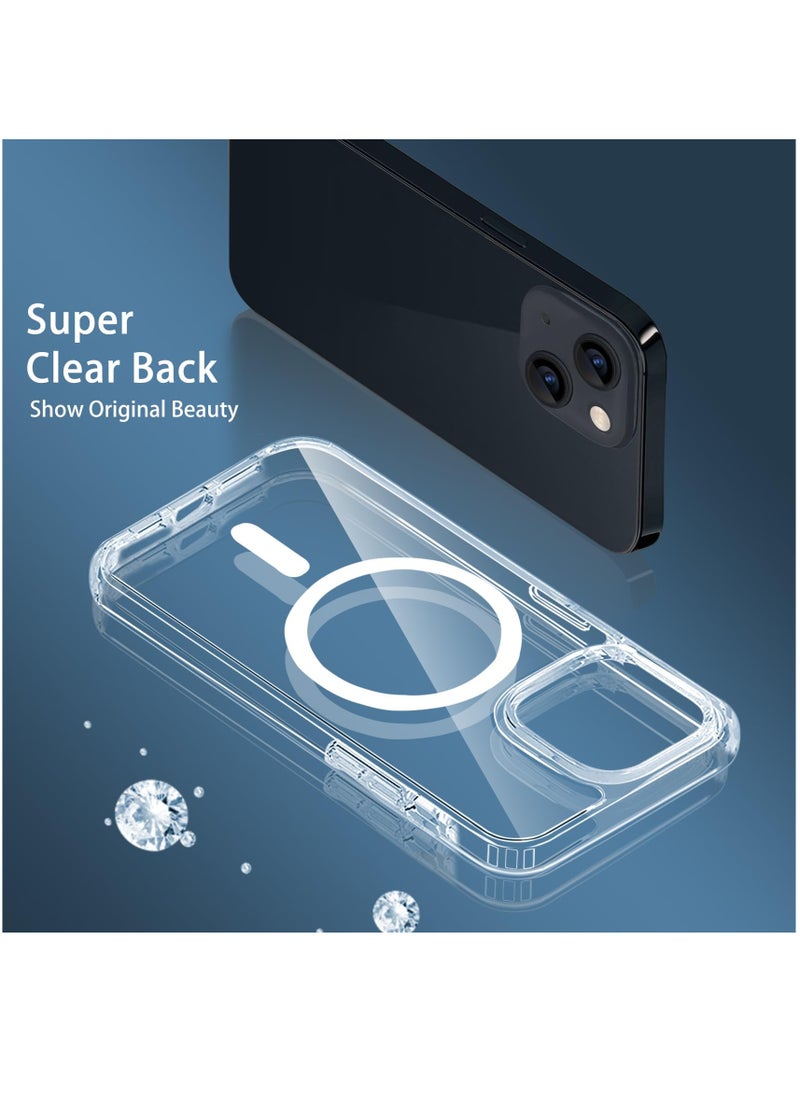 BORTONY - iPhone 15 Case Slim Fit Clear Magnetic Cover for iPhone 15 Scratch Resistant Shockproof Protective Phone Case for iPhone 15 6.1 inch - Image 1