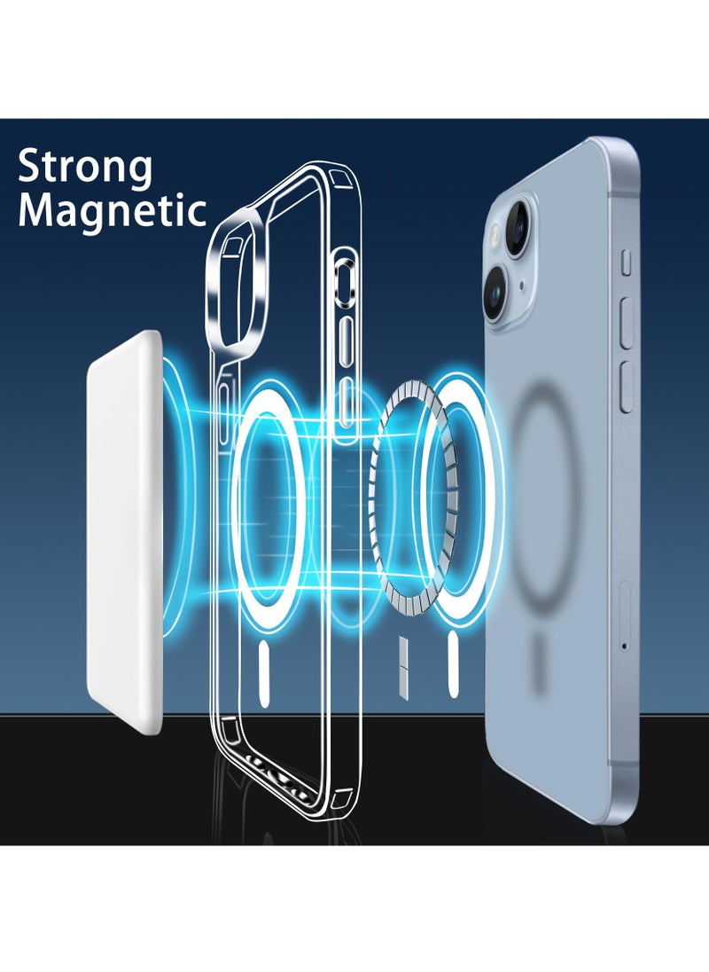 BORTONY - iPhone 15 Case Slim Fit Clear Magnetic Cover for iPhone 15 Scratch Resistant Shockproof Protective Phone Case for iPhone 15 6.1 inch - Image 1