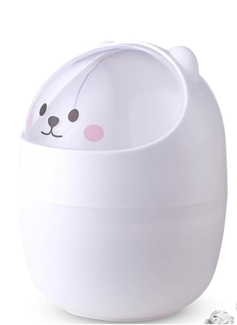 Generic - Cute and Practical Trash Can for Small Spaces, Perfect for Organizing Your Desktop, Sturdy Construction for Long Lasting Use - Image 1