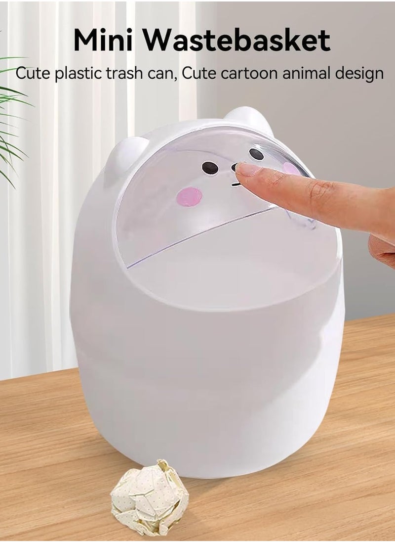 Generic - Cute and Practical Trash Can for Small Spaces, Perfect for Organizing Your Desktop, Sturdy Construction for Long Lasting Use - Image 1