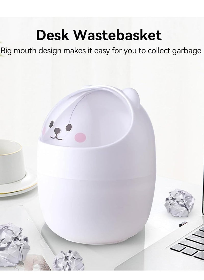 Generic - Cute and Practical Trash Can for Small Spaces, Perfect for Organizing Your Desktop, Sturdy Construction for Long Lasting Use - Image 1