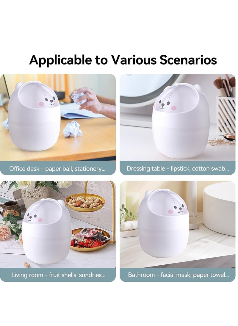 Generic - Cute and Practical Trash Can for Small Spaces, Perfect for Organizing Your Desktop, Sturdy Construction for Long Lasting Use - Image 1