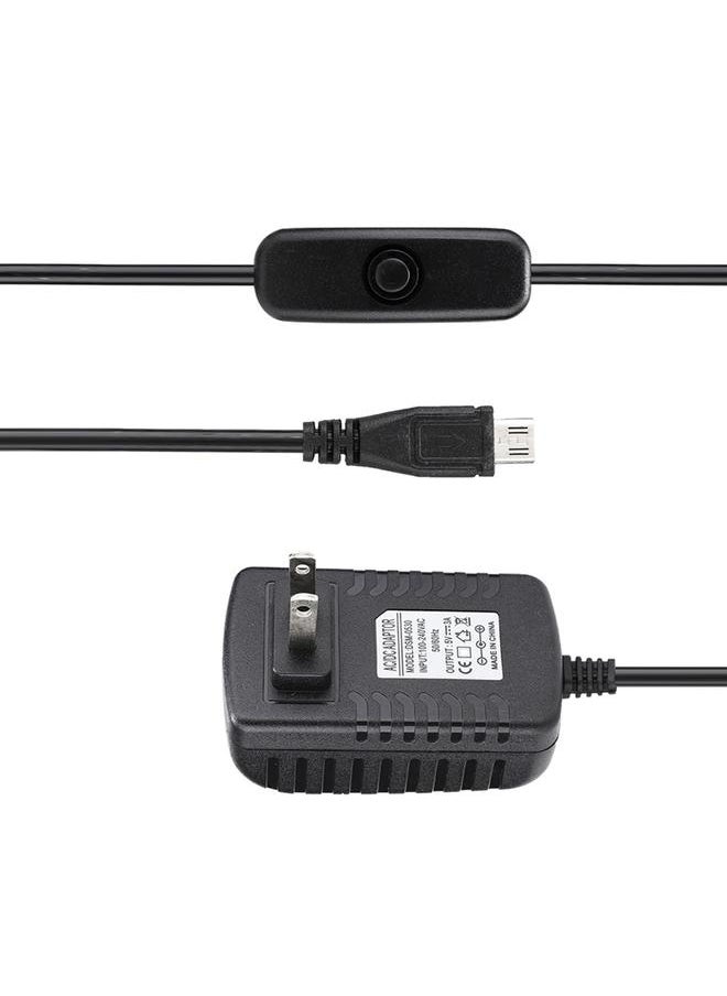 5V 3A Micro USB Power Adapter With Switch for Raspberry Pi 3 B+/ 3B /3A+  100V 240V