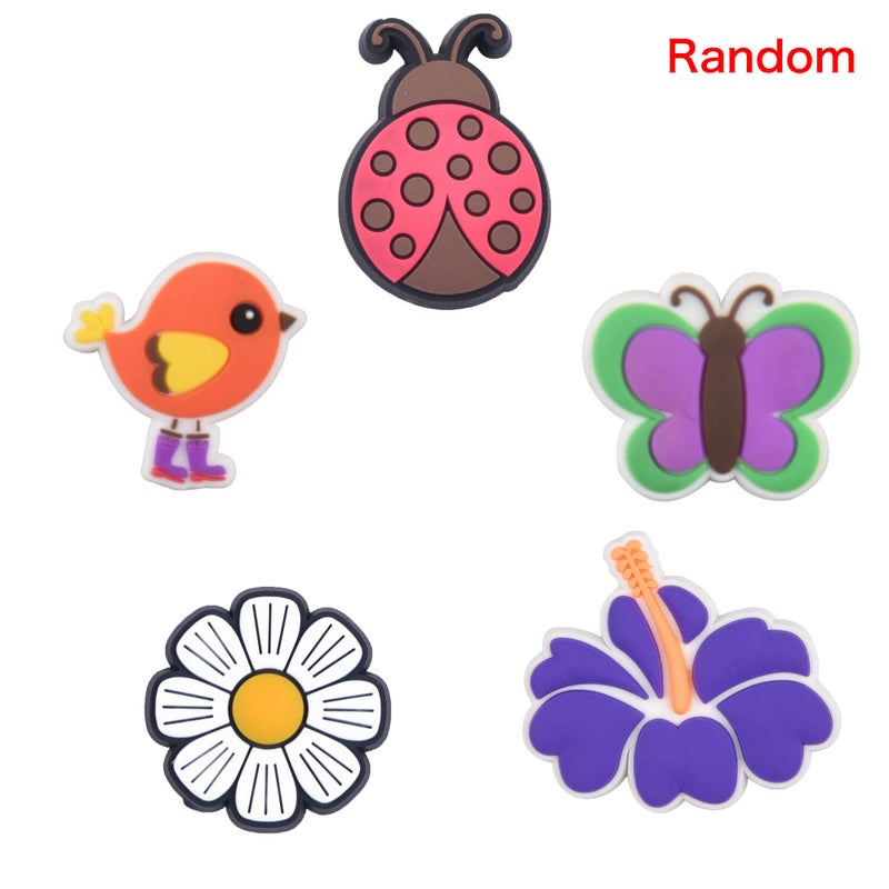 XQNB Lot of 25, 50, 100pcs Random Different Shoes Decoration Shoe Charms for Women Men Teens Party Favor - Image 2