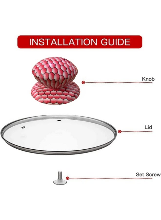 مقبض غطاء إناء عالمي بديل ومقاوم للحرارة (قطعة واحدة، قطر 6 سم) - يد غطاء متوافقة مع أغطية الأواني الزجاجية، الفولاذ، والطاجن، ومناسبة لأواني الطبخ البطيء (Crockpot) | مقبض مريح سهل الإمساك لقطع غيار المطبخ والأدوات الأساسية. - Image 4
